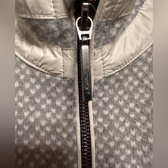 Killtec Women’s Fleece ski Jacket w/ standup collar grey & white Size 4 - Picture 2 of 8